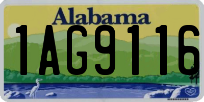 AL license plate 1AG9116