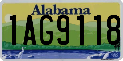 AL license plate 1AG9118