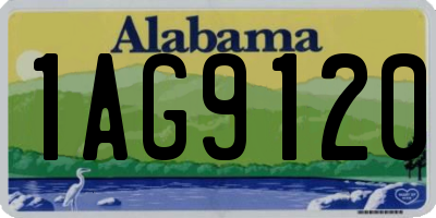 AL license plate 1AG9120