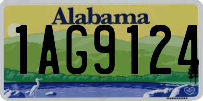 AL license plate 1AG9124