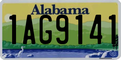 AL license plate 1AG9141