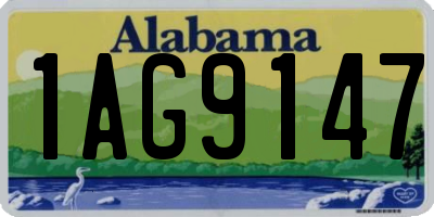 AL license plate 1AG9147