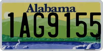 AL license plate 1AG9155
