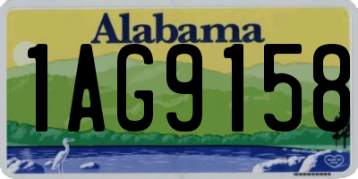 AL license plate 1AG9158