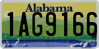 AL license plate 1AG9166