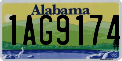 AL license plate 1AG9174