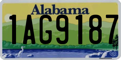 AL license plate 1AG9187
