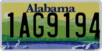 AL license plate 1AG9194