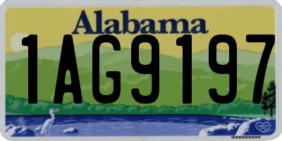 AL license plate 1AG9197
