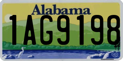 AL license plate 1AG9198