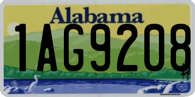 AL license plate 1AG9208