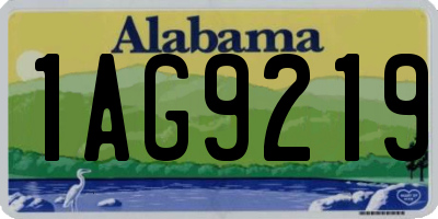 AL license plate 1AG9219