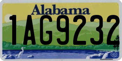 AL license plate 1AG9232