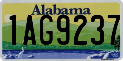 AL license plate 1AG9237