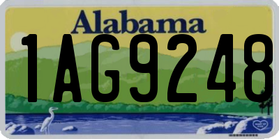AL license plate 1AG9248