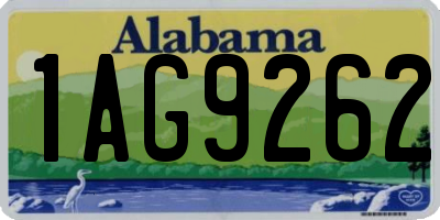 AL license plate 1AG9262