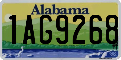 AL license plate 1AG9268