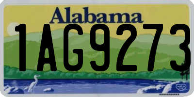 AL license plate 1AG9273