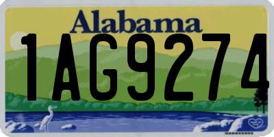 AL license plate 1AG9274