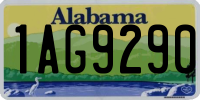 AL license plate 1AG9290