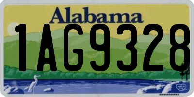 AL license plate 1AG9328