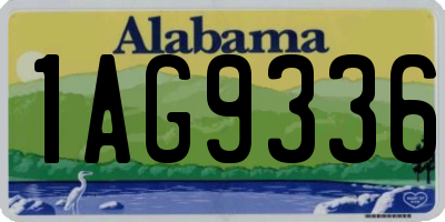 AL license plate 1AG9336