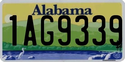 AL license plate 1AG9339
