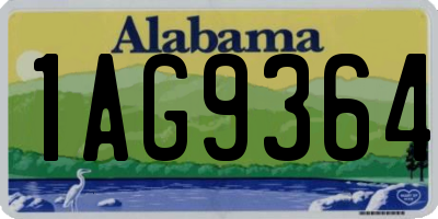 AL license plate 1AG9364