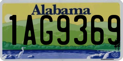 AL license plate 1AG9369