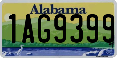 AL license plate 1AG9399