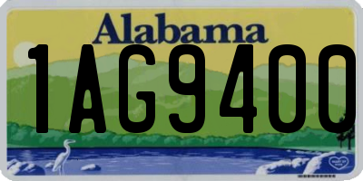 AL license plate 1AG9400