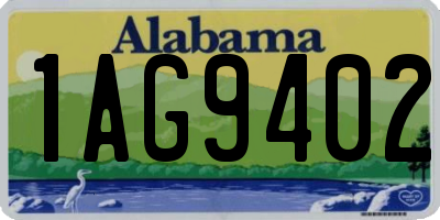 AL license plate 1AG9402