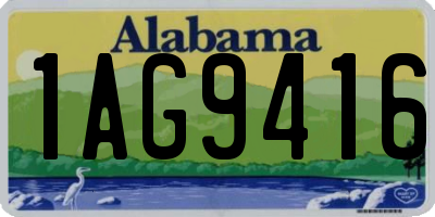 AL license plate 1AG9416