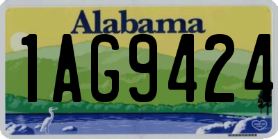 AL license plate 1AG9424