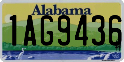 AL license plate 1AG9436