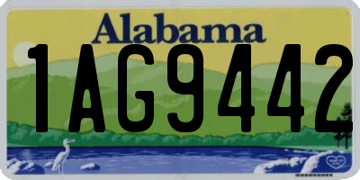 AL license plate 1AG9442