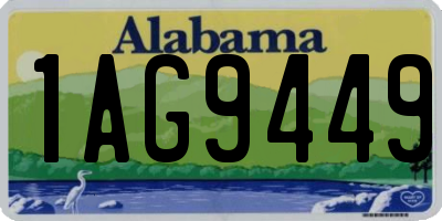 AL license plate 1AG9449