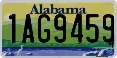 AL license plate 1AG9459
