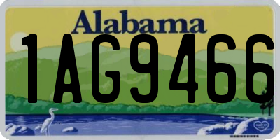 AL license plate 1AG9466