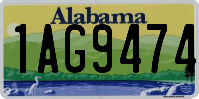 AL license plate 1AG9474