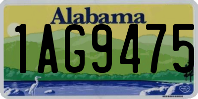 AL license plate 1AG9475