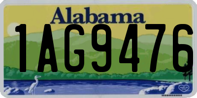 AL license plate 1AG9476