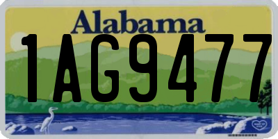 AL license plate 1AG9477