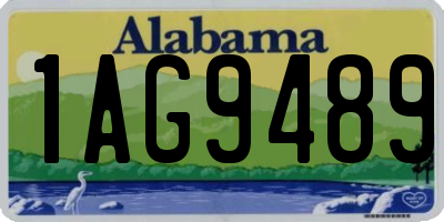 AL license plate 1AG9489