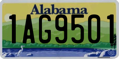 AL license plate 1AG9501