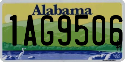 AL license plate 1AG9506