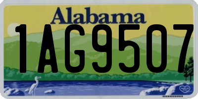 AL license plate 1AG9507
