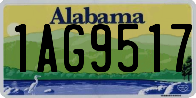 AL license plate 1AG9517