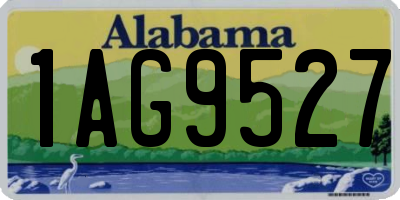 AL license plate 1AG9527