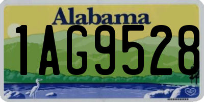 AL license plate 1AG9528